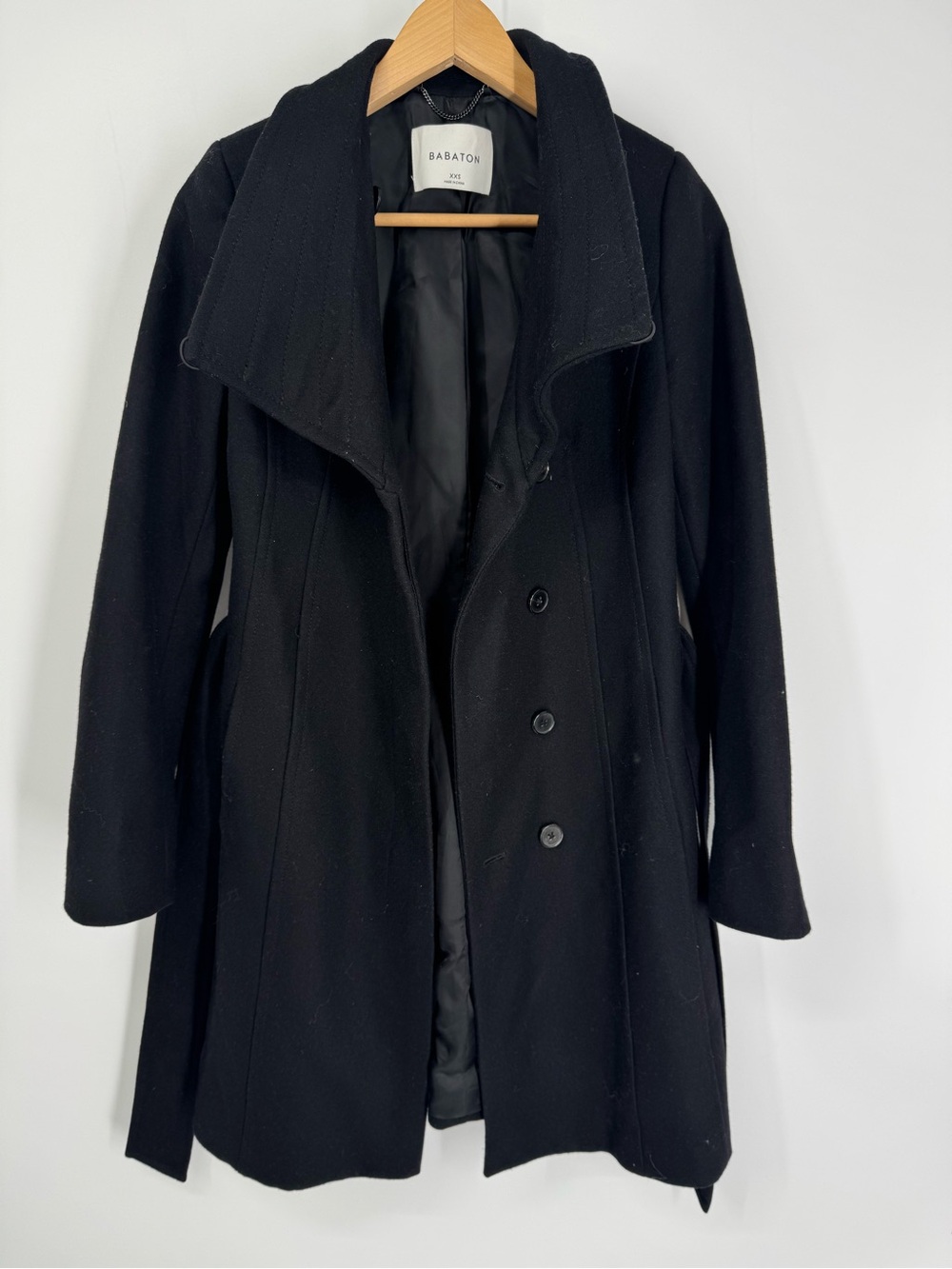 Babaton Aritzia Wool & Cashmere Blend Trench Coat Size XXS - Picture 3 of 13